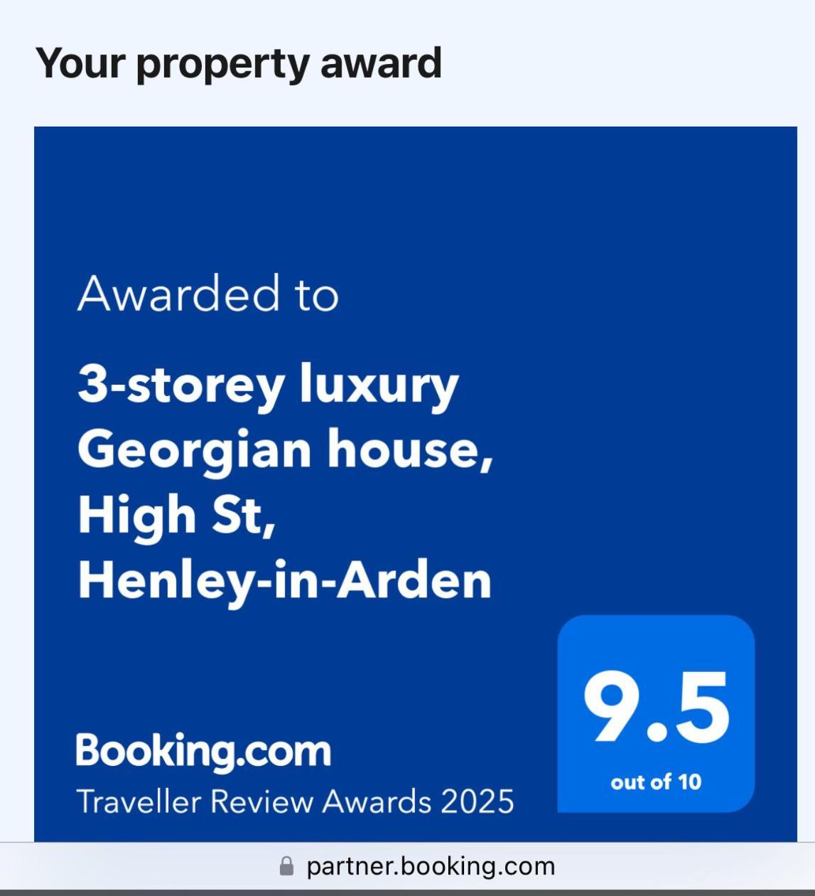 Entire Georgian Luxury Home - 3 Storey- High St Henley-In-Arden -Two Bedrooms-Sleeps 4 Dış mekan fotoğraf